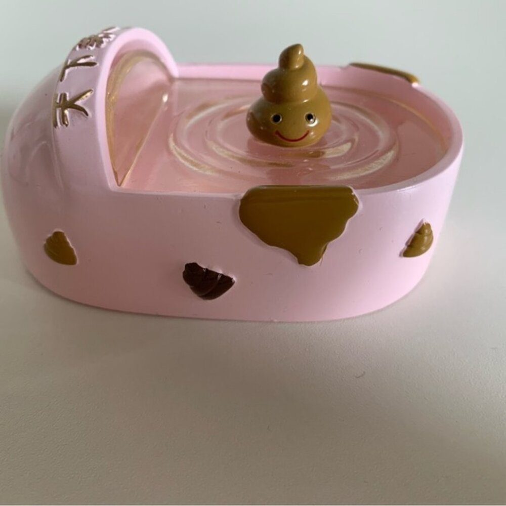 Cute Poo Pink and Brown Novelty Trinket Dish
